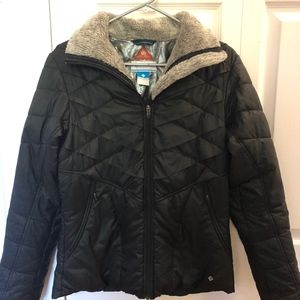 Lightly used black Columbia winter coat